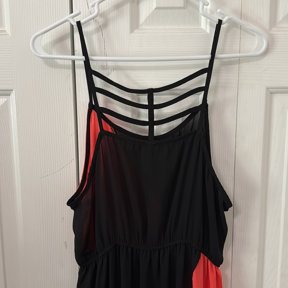 Color Block Chiffon Dress - Picture 3 of 3